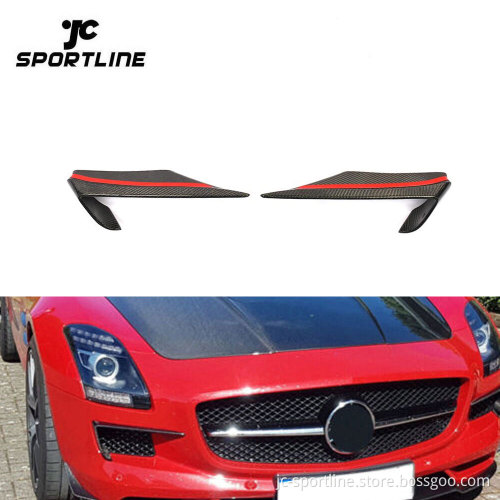 Carbon Fiber SLS Front Vents Trim for Mercedes Benz R197 AMG GT (2010-2014)